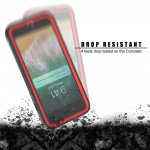 Wholesale iPhone SE2020 / 8 / 7 / 6S Clear Dual Defense Case (Red)